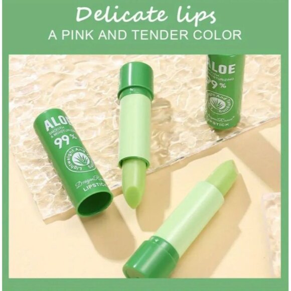 2Pcs Aloe Vera Color Changing Lip Balm Set - Picture 1 of 3